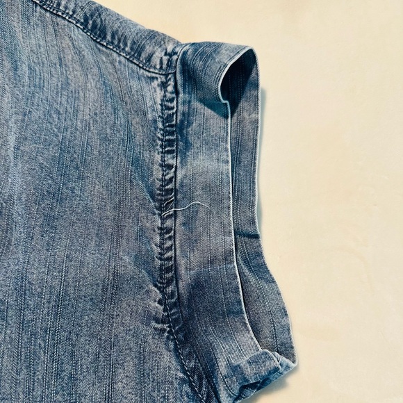 Denim Button-Up Top - Picture 3 of 7